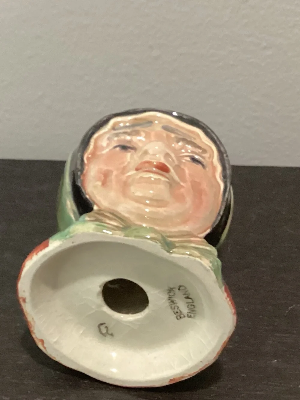 Vtg. Ceramic Sai Rey Gamp featuring the Charles Dickens character pepper shaker